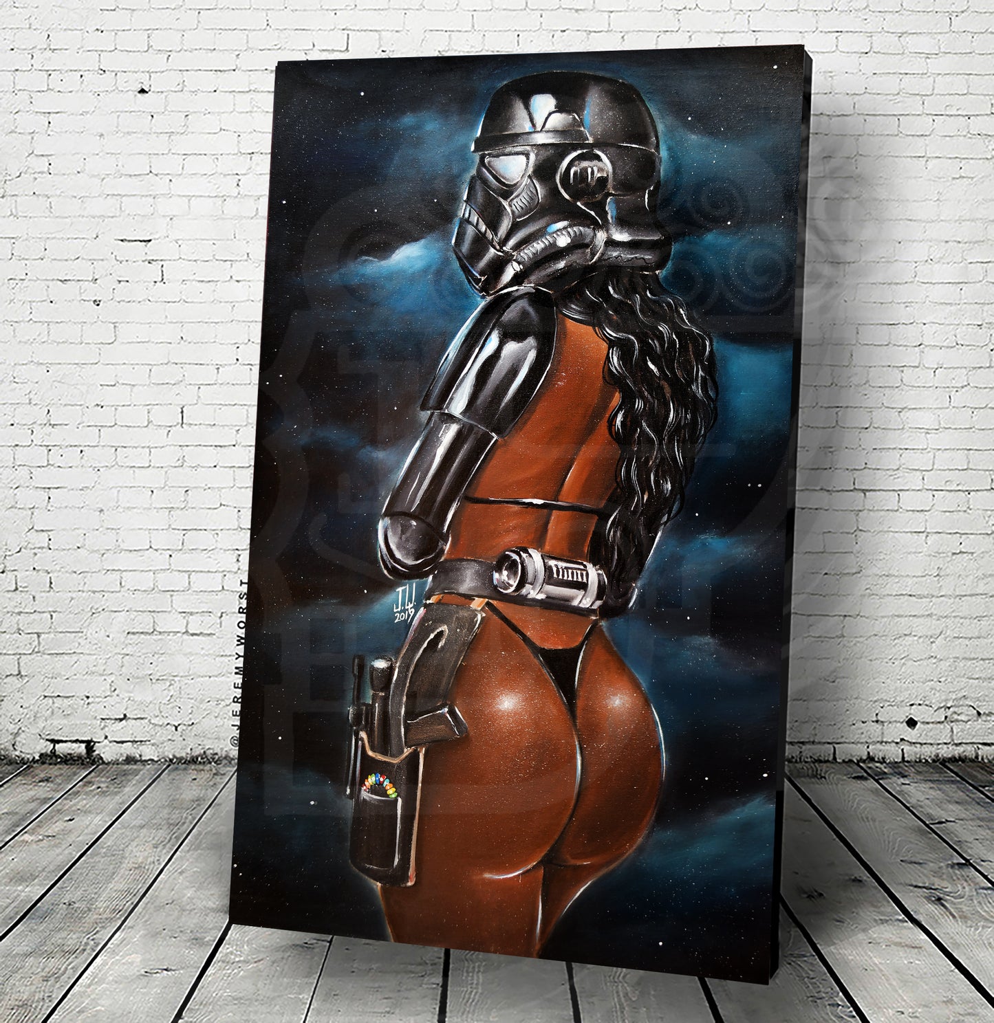 "Shadow Trooper New" Jeremy Worst Painting Pinup Cosplay Fan Art Star Wars Cosplay