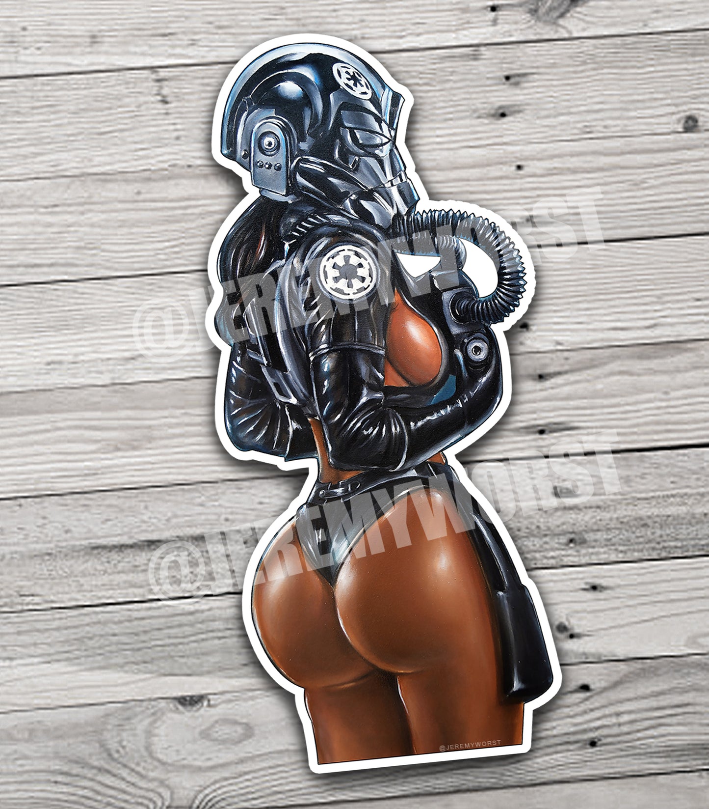 "Tie Fighter" Jeremy Worst Painting Pinup Cosplay Fan Art