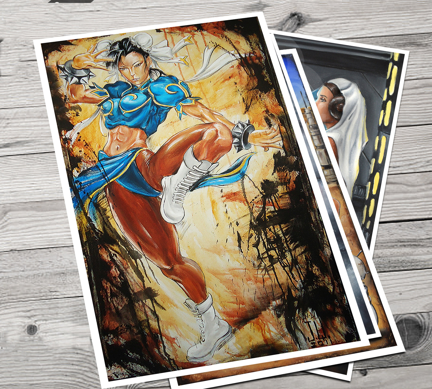 JEREMY WORST Chun Li Sexy girl Artwork Fine Art Print nsfw up anime pin sticker