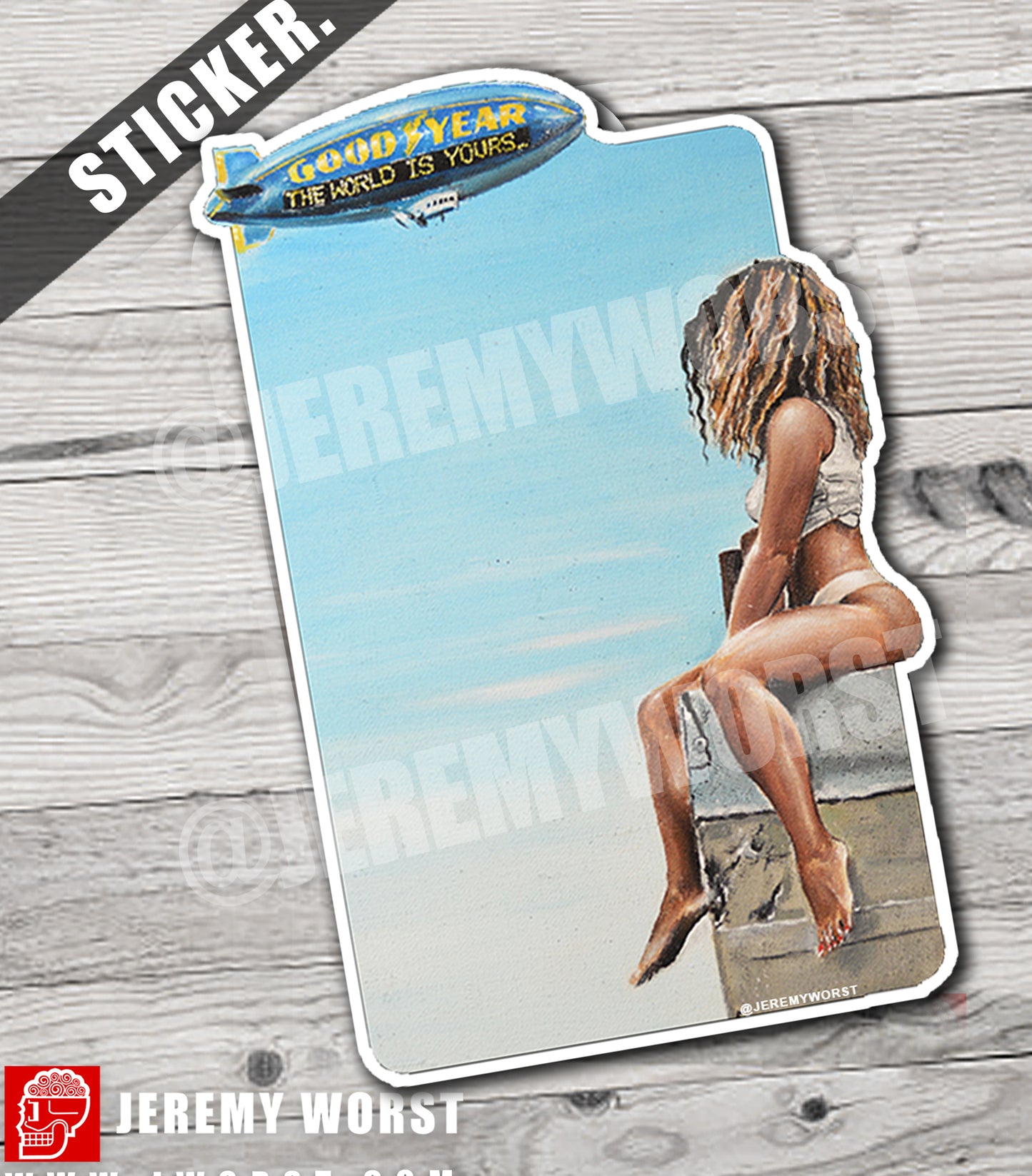 JEREMY WORST The World is Yours Artwork Signed Poster Print poster sizes nsfw Nudes tattoo fashion sexy woman anime dragon con cosplay