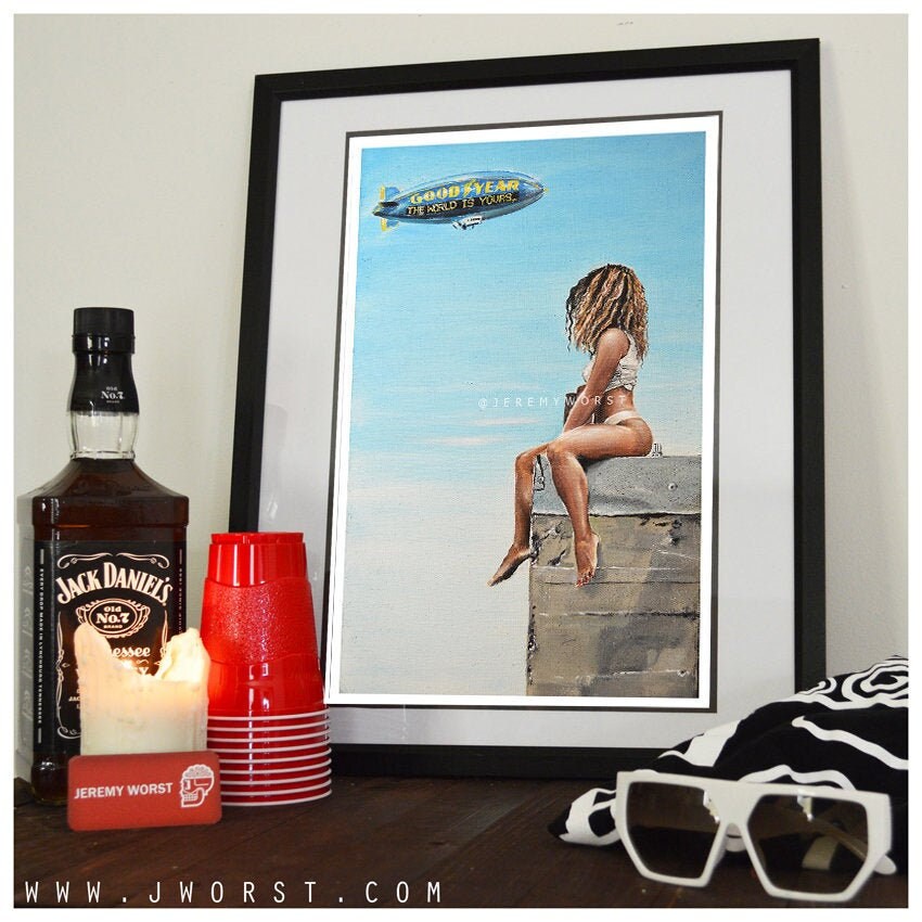 JEREMY WORST The World is Yours Artwork Signed Poster Print poster sizes nsfw Nudes tattoo fashion sexy woman anime dragon con cosplay