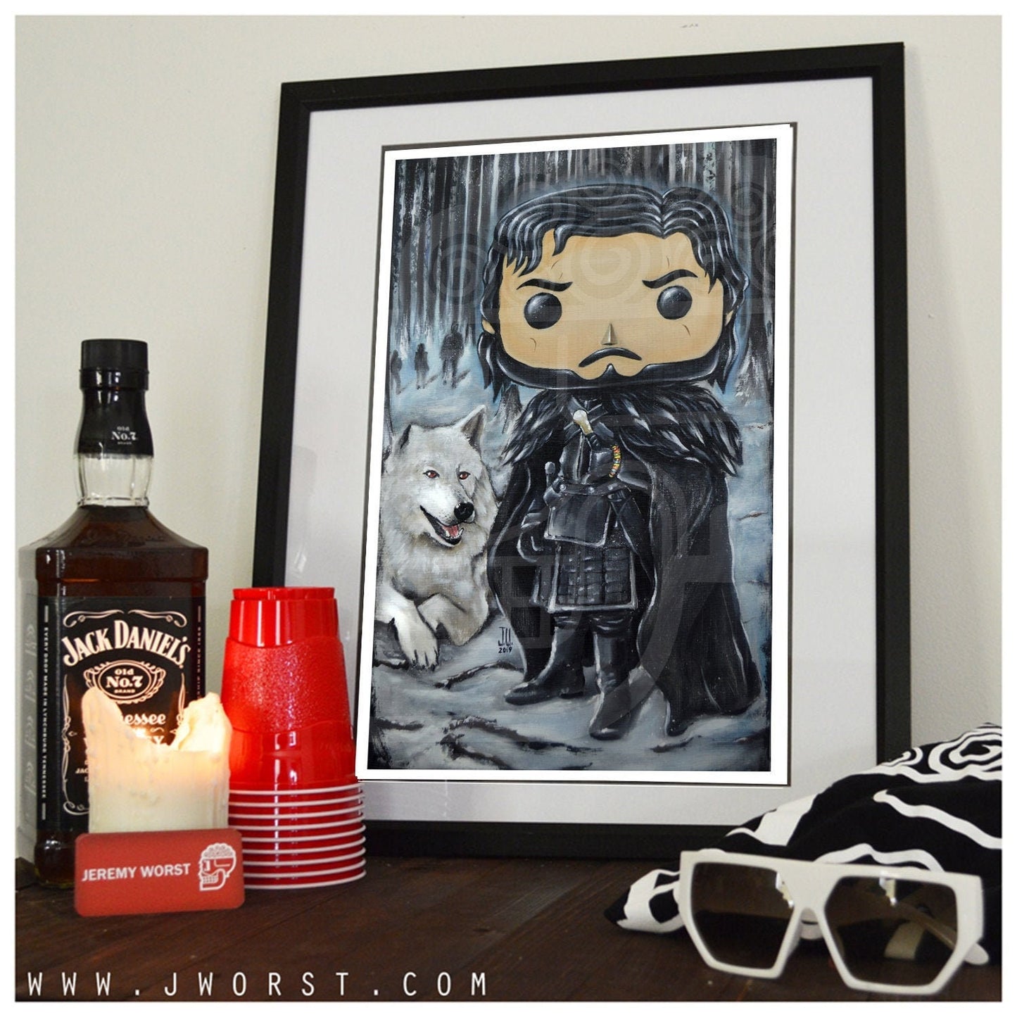 Jon Pop Snow Jeremy Worst Game of Thrones Cosplay full art painting fan art Queen Slayer needle original funko dragon ghost nights watch