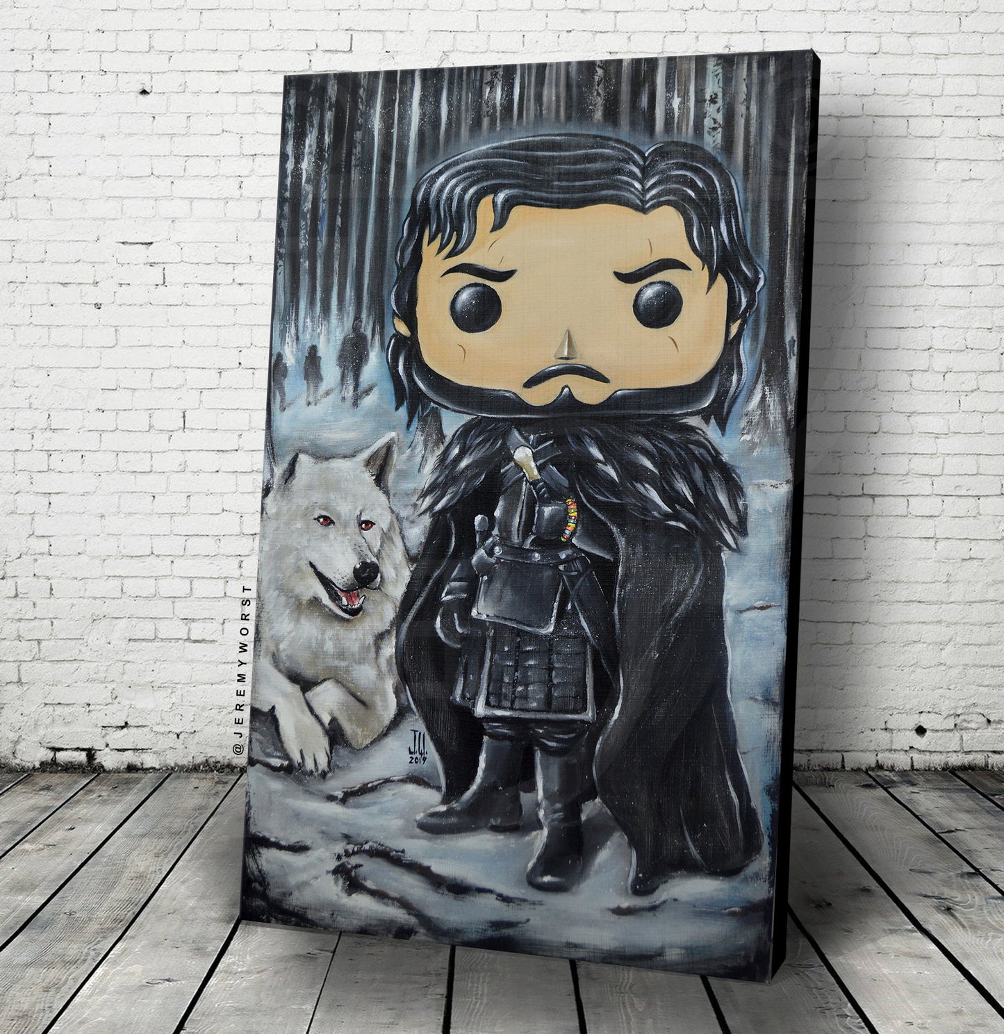 Jon Pop Snow Jeremy Worst Game of Thrones Cosplay full art painting fan art Queen Slayer needle original funko dragon ghost nights watch