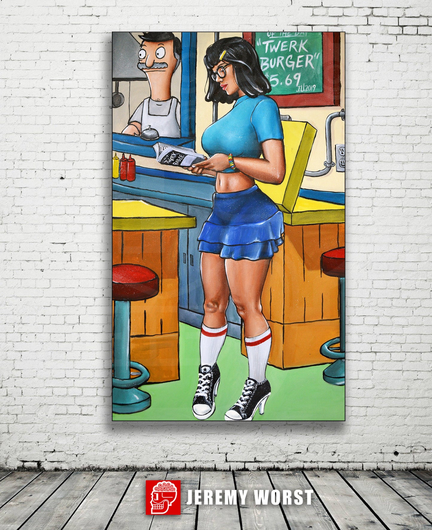 TINA Twerk butts B0bs Burger uhh nsfw canvas Jeremy Worst