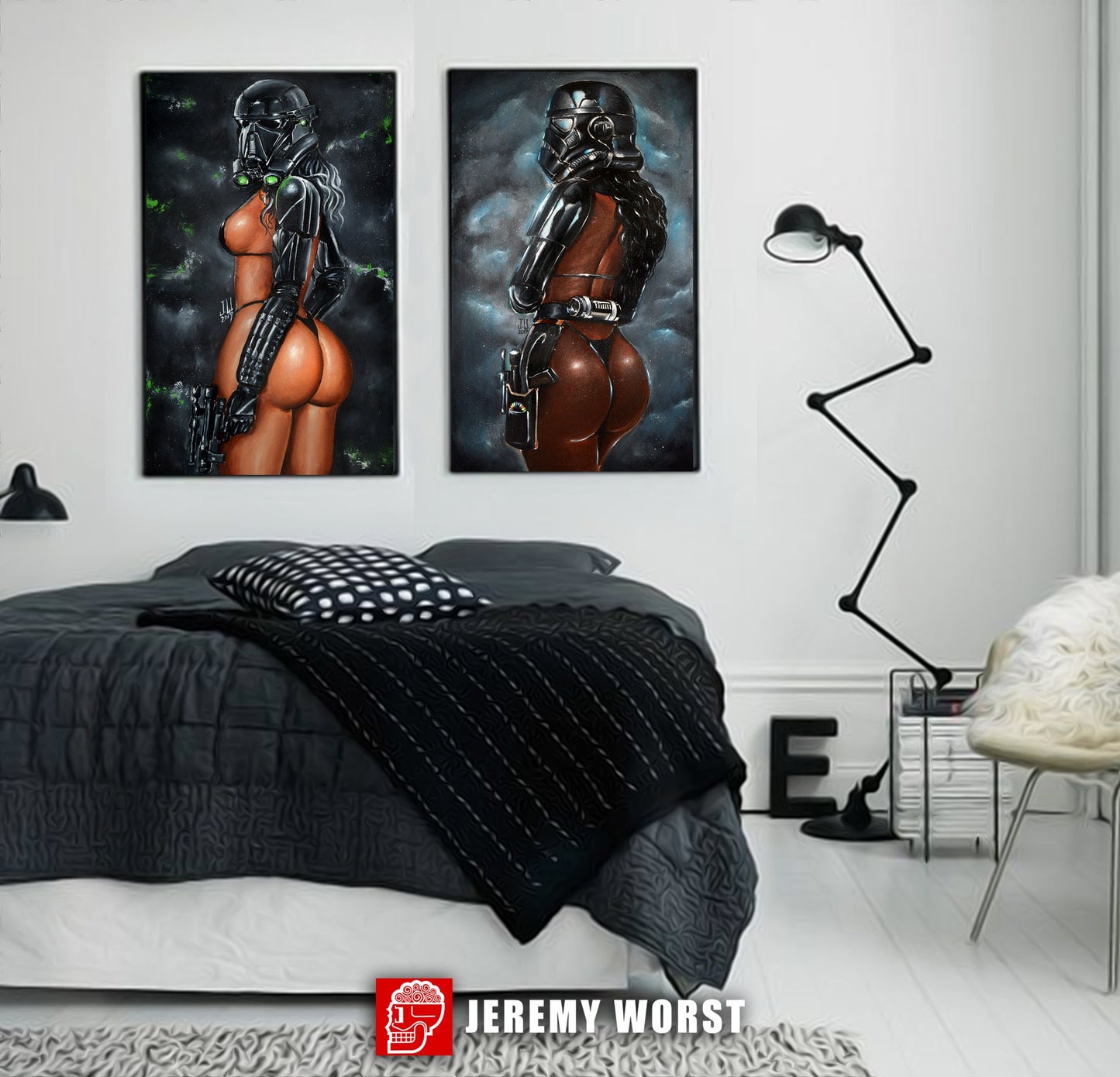 Shadow Trooper Cosplay Original painting ( SOLD )