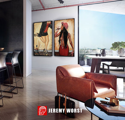 JEREMY WORST Only Time Will Tell Coffee Sexy girl Artwork Fine Art Print pin upnsfw hub xvideo sex twitch titty streamer anime hentai waifus